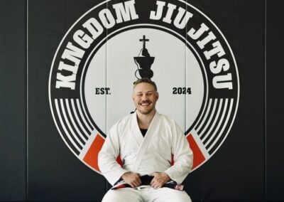 Brazilian jiu-jitsu black belt Charlie Hill of Kingdom Jiu Jitsu Academy in Yukon, Oklahoma.